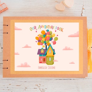 Album photo de la maison, album d'aventures familiales personnalisable, format A5