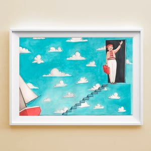 Poster film "The Truman Show", stampa illustrazione cinema