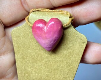 Carved avocado pit heart necklace | Love necklace | Love gift | Valentine’s day gift
