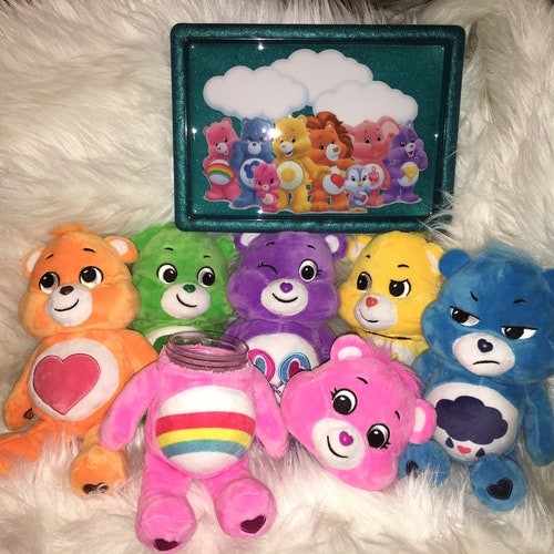 Care Bear Rolling Tray Set With Stash Bear Etsy