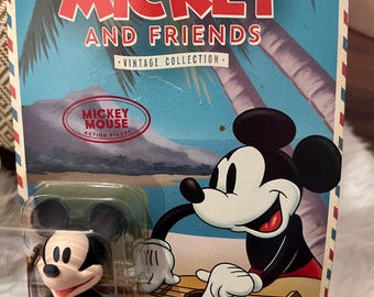 Mickey Mouse Figure Vintage New in Box from Disney MICKEY And Friends Vintage Collection Super7