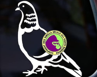 Pigeon Bird Pet Love Keeper Breed Vinyl Decal Sticker