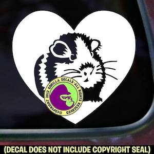 HEART - GUINEA PIG Love Pigs Pet Vinyl Decal Sticker