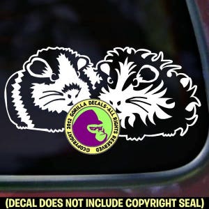 2 cavia&#39;s huisdier varken vinyl sticker sticker