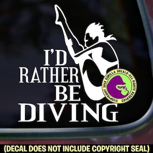 IK WIL LIEVER DUIKEN Springplank Duiker Vrouwelijk - Vinyl Decal Sticker
