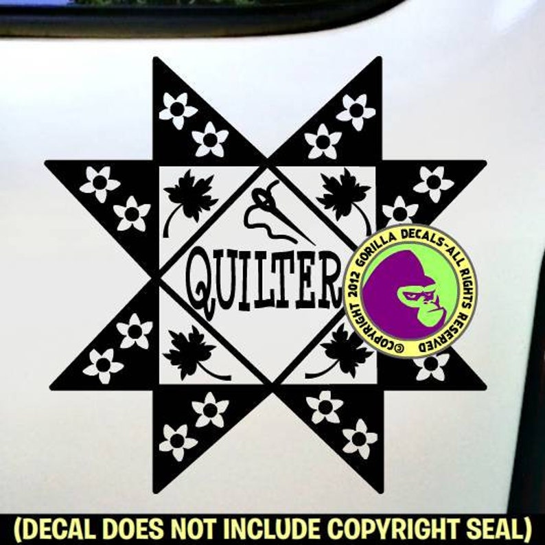 QUILTER Quilting Quilt Hobby Fabric Vinyl Decal Sticker Etsy