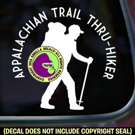 APPALACHIAN TRAIL FINISHER Hiking Vinyl Decal Sticker C