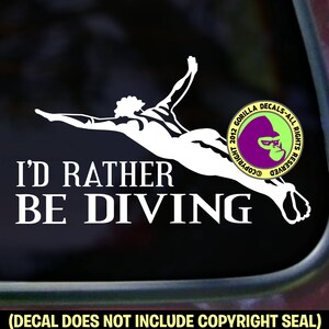 IK ZOU LIEVER DUIKEN Springplank Duiker Mannelijk - Vinyl Decal Sticker