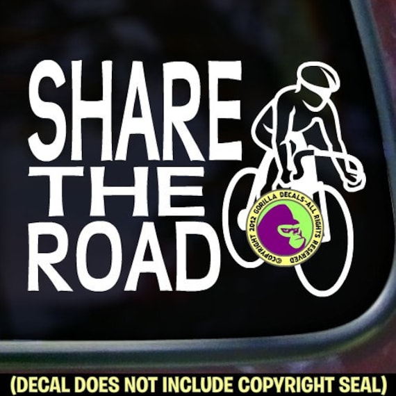 SHARE THE ROAD Cycling Biking Road Cycle Bike Vinyl Decal Sticker E SHARE THE ROAD Cycling Biking Road Cycle Bike Vinyl Decal Sticker E