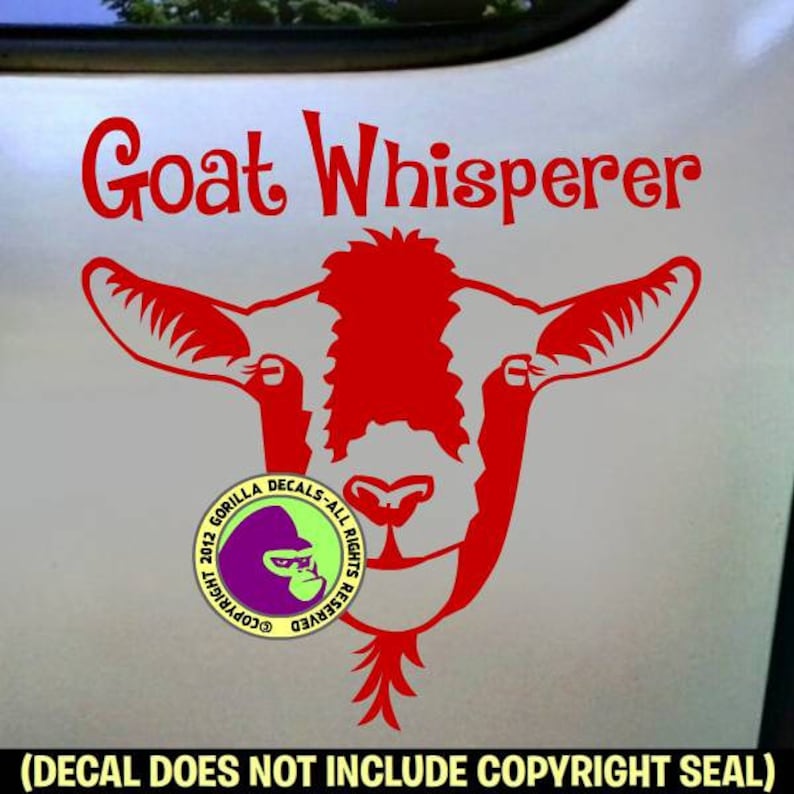 GOAT WHISPERER Funny Goats Herd Love Pet Vinyl Decal Sticker