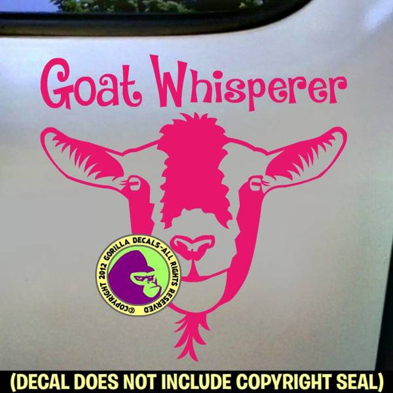 GOAT WHISPERER Funny Goats Herd Love Pet Vinyl Decal Sticker