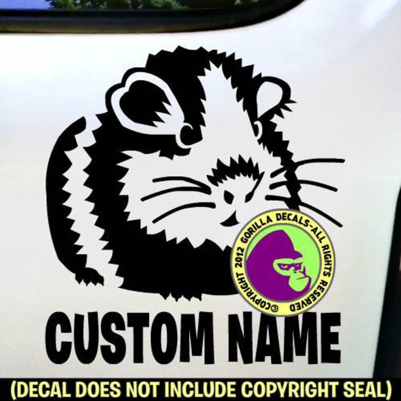 Guinea Pig 1 Add YOUR CUSTOM TEXT Vinyl Decal Sticker - Etsy UK