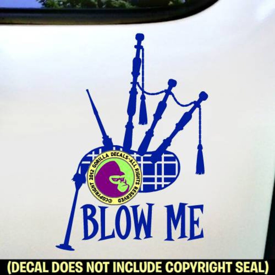 BLOW ME Funny Bagpipes Play Bagpipe Vinyl Decal Sticker Sign Etsy