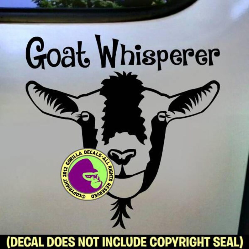 GOAT WHISPERER Funny Goats Herd Love Pet Vinyl Decal Sticker