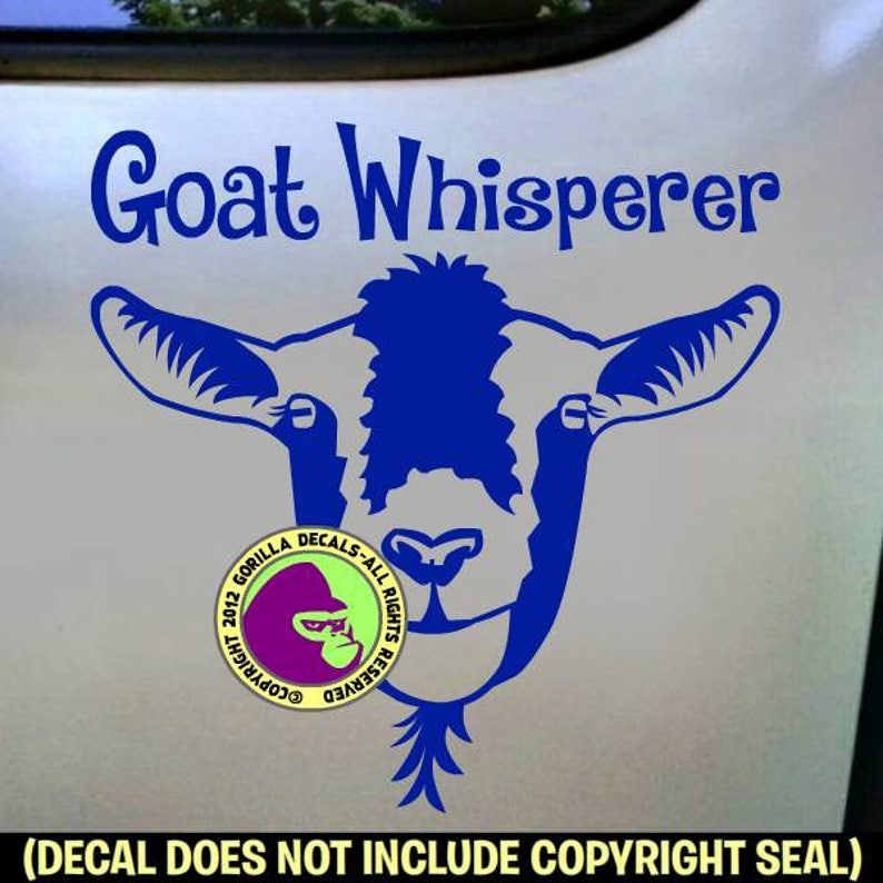 GOAT WHISPERER Funny Goats Herd Love Pet Vinyl Decal Sticker