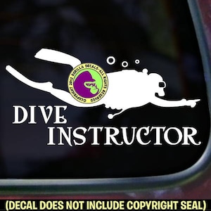 DUIKINSTRUCTEUR Duiker Duiken Vinyl Decal Sticker
