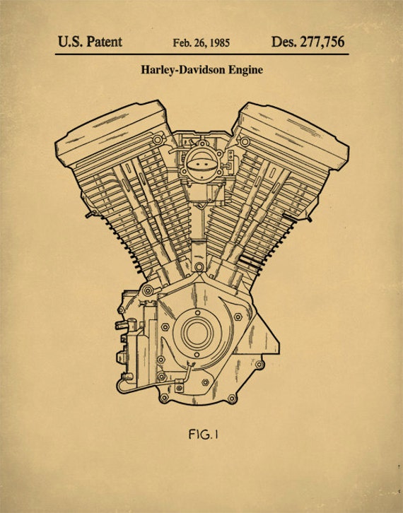 Harley Davidson Engine Drawings