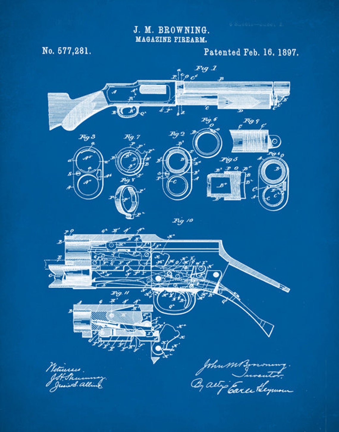 Browning Magazine Firearm Poster Browning Magazine Firearm | Etsy