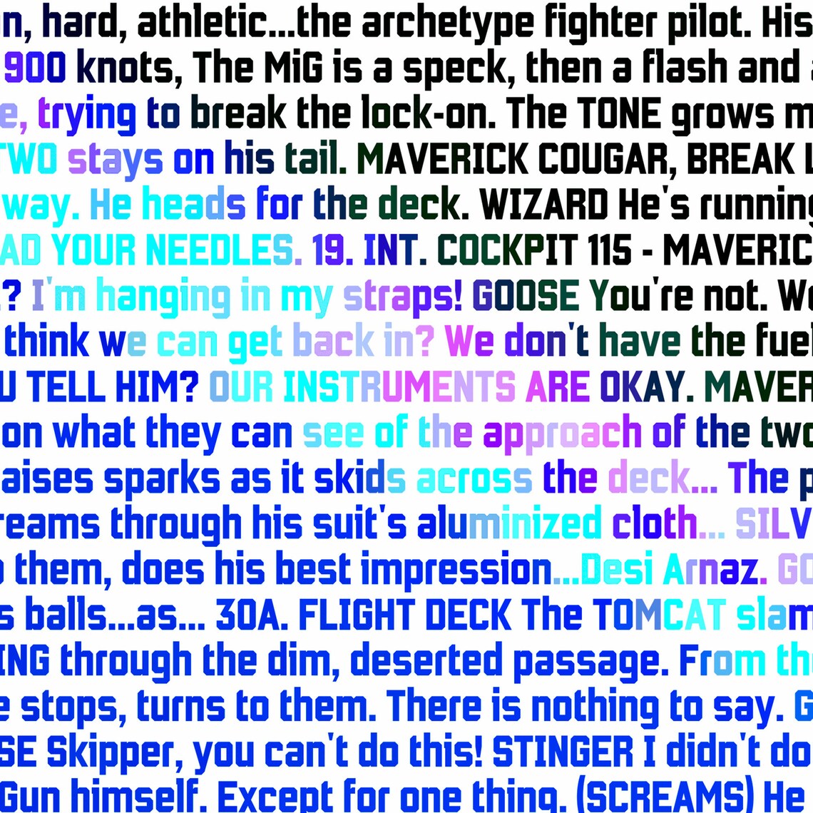 Top Gun Movie Poster Typographic Script Print white Etsy