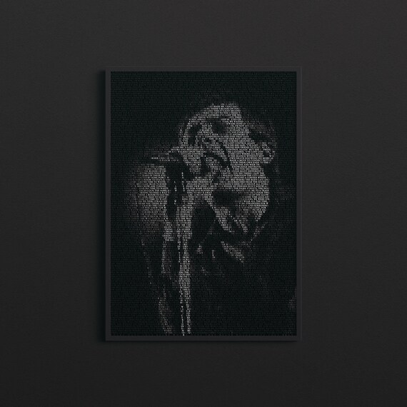 Ian Curtis Joy Division Lyrics Typographic Print Shadowplay Etsy etsy