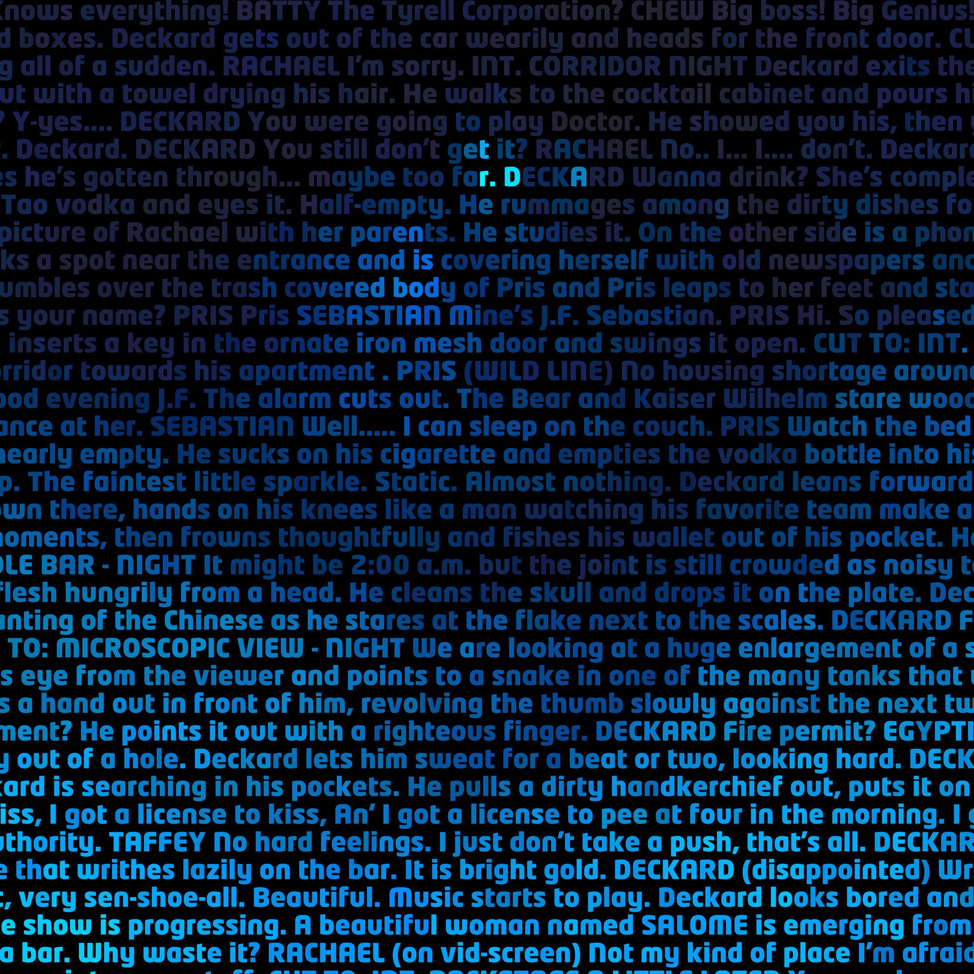 blade runner screenplay blade runner screenplay