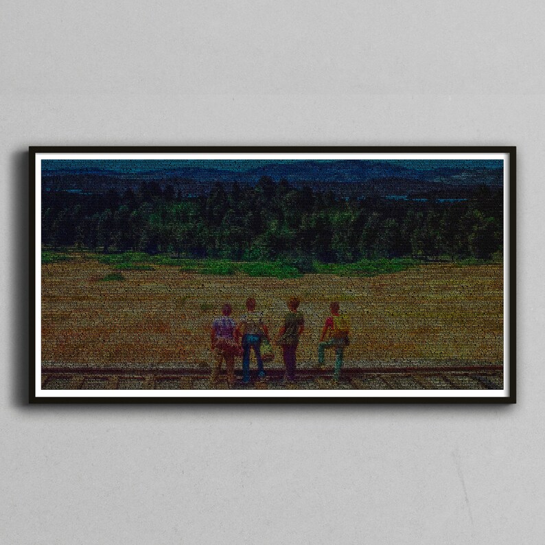 Stand by Me Movie Poster Landscape Typographic Script Etsy