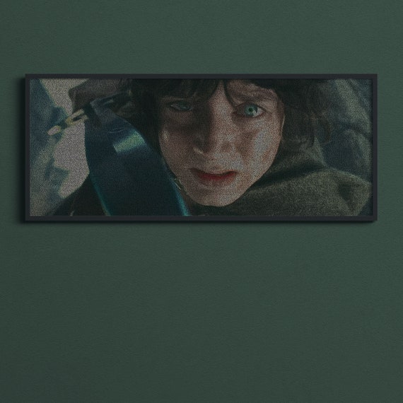 Frodo The Two Towers Movie Poster Typographic Script Print Etsy