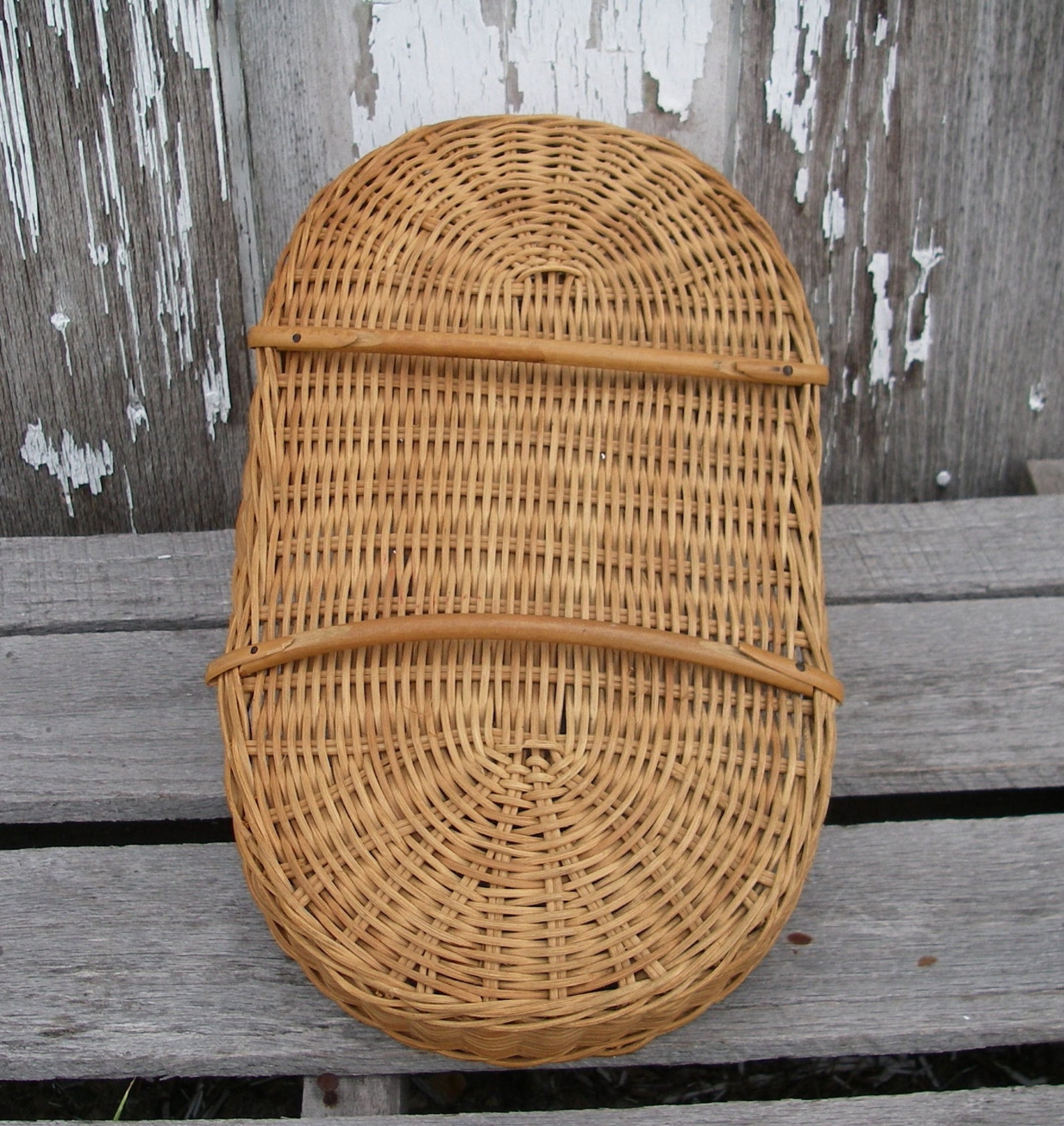 Vintage Wicker Baby Doll Basket Cradle Baby Basket Etsy