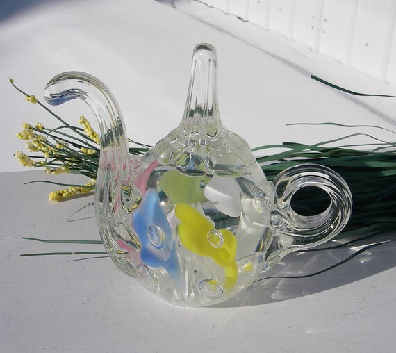 Vintage Joe Rice Glass Teapot Ring Joe rice glass | Etsy