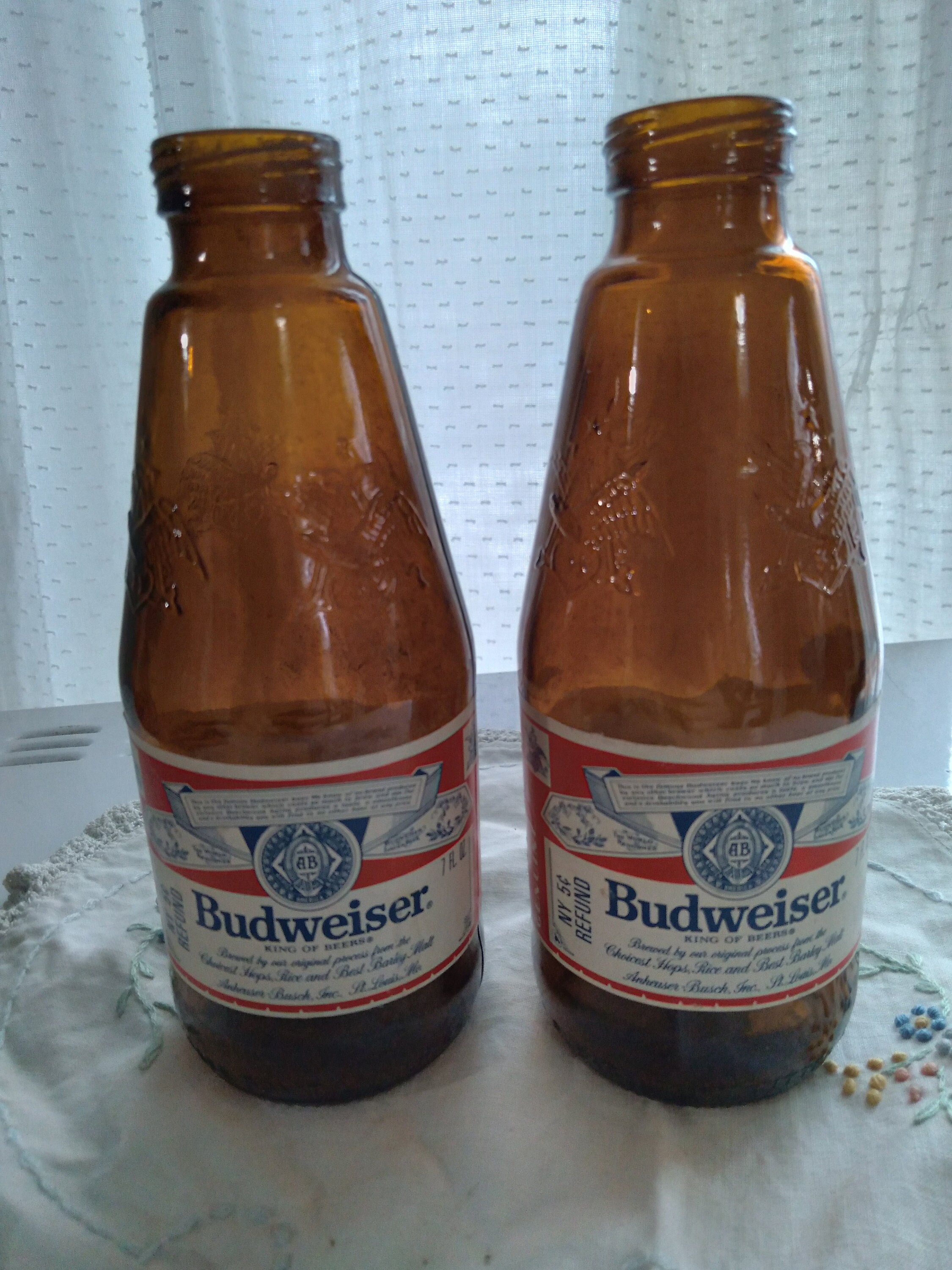 Budweiser Beer 7 Oz. Pony Bottles 1970s - Etsy