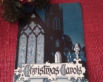 Christmas Carols Handheld Songbook Sheet Music  1958 Mutual Life Promo