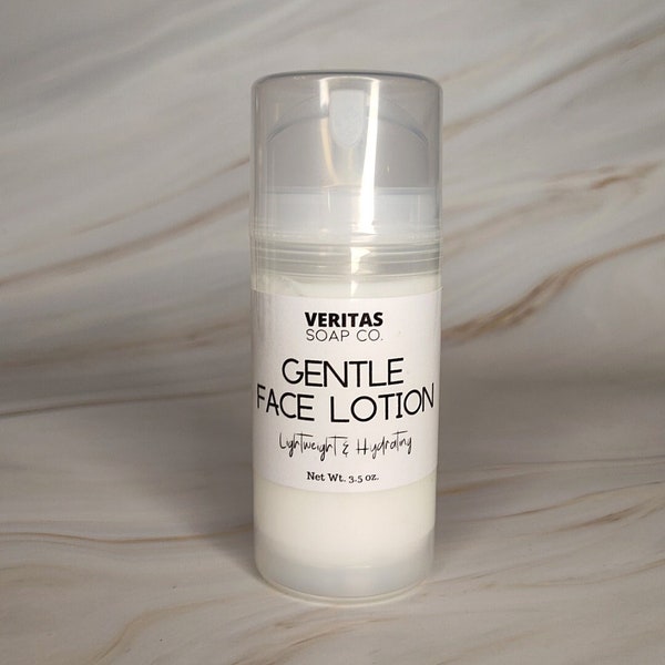 GENTLE FACE LOTION | Hyaluronic Acid | Rose Hydrosol | Non-Greasy | Lightweight Lotion | Skin Firming Cream | Hyaluronic Acid Serum