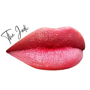 Sheer Golden Coral Shimmer/Sparkle - Cream Makeup - THE JODI Multi Stick - Vegan / Makeup / Lipstick / Eye Gloss / Cream Blush