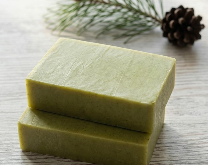 WINTER FRESH Pine Soap – Vegan Moringa & Fir Needle Bar