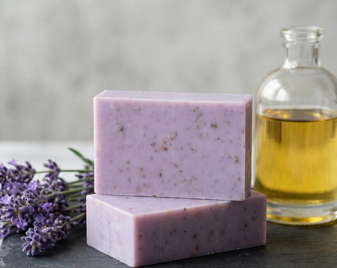 Lavender Soap Bar – LAVENDER BAR - Rice Bran Oil, Ground Lavender Flowers