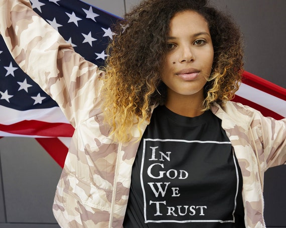 In GOD WE TRUST Short-Sleeve Unisex T-Shirt | Patriot | United States | America | Veteran | Gift for Him | Home of the Free | Freedom