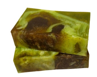 Lemongrass Soap - The LEMONGRASS SAGE Bar - Energize and Uplift with 100% Pure Lemongrass Essential Oil, Shea Butter & Ground Sage, Vegan