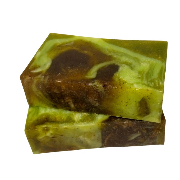 Lemongrass Soap - The LEMONGRASS SAGE Bar - Energize and Uplift with 100% Pure Lemongrass Essential Oil, Shea Butter & Ground Sage, Vegan