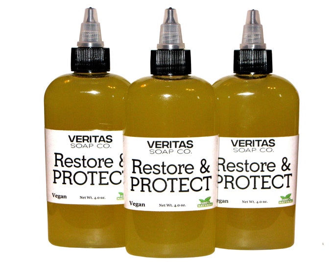 RESTORE & PROTECT  - Nourish your skin with Green Tea Extract, Organic Oils and Candelilla Wax - Vegan / Dry Skin / Dry Patches / Moisture
