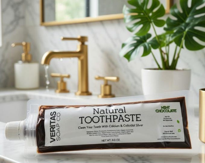 Mint Chocolate Natural Toothpaste – Fluoride-Free, Vegan Kids Toothpaste
