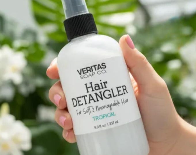 Organic Marshmallow HAIR DETANGLER - Leave-In Conditioner, Soft Hair, Kid Safe
