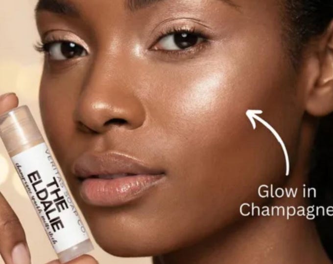 Champagne Sparkle - THE ELDALIE Multi Stick – Vegan Lip, Cheek Highlighter & Eye Gloss