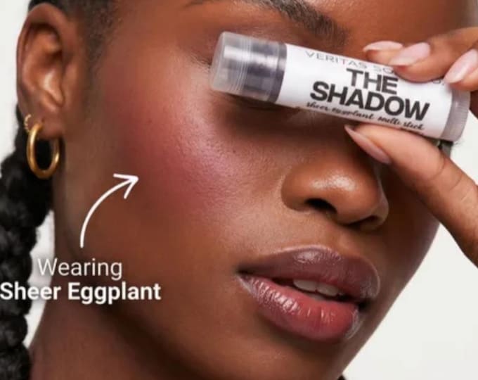 Sheer Dark Black/Eggplant - Cream Makeup - THE SHADOW Multi Stick- Vegan / Makeup / Lipstick / Eye Gloss / Cream Blush / Goth / Steampunk