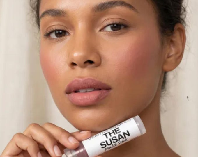 Dusty Rose - THE SUSAN Multi Stick - Vegan Cream Makeup, Blush, Lipstick