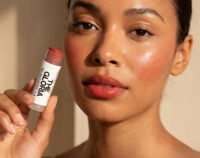 Sheer Brick Red - THE GLORIA  Multi Stick -  Cream Makeup - Vegan Lipstick, Blush