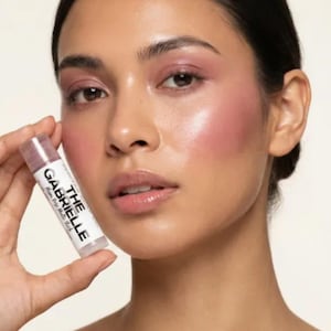 Sheer Plum Rose Semi-Sparkle - THE GABRIELLE Multi Stick - Cream Makeup - Vegan Lipstick / Eye Gloss / Cream Blush image 1