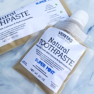 Hydroxyapatit ZAHNPASTE - Reinigen Sie Ihre Zähne mit mikrokristallinem Hydroxyapatit in SUPER MINT | Kein Fluorid | Weißmacher | Ölziehen