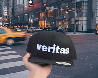 VERITAS Snapback 3D Puff High Profile Hat | Truth | Patriot | American | Military | Veteran