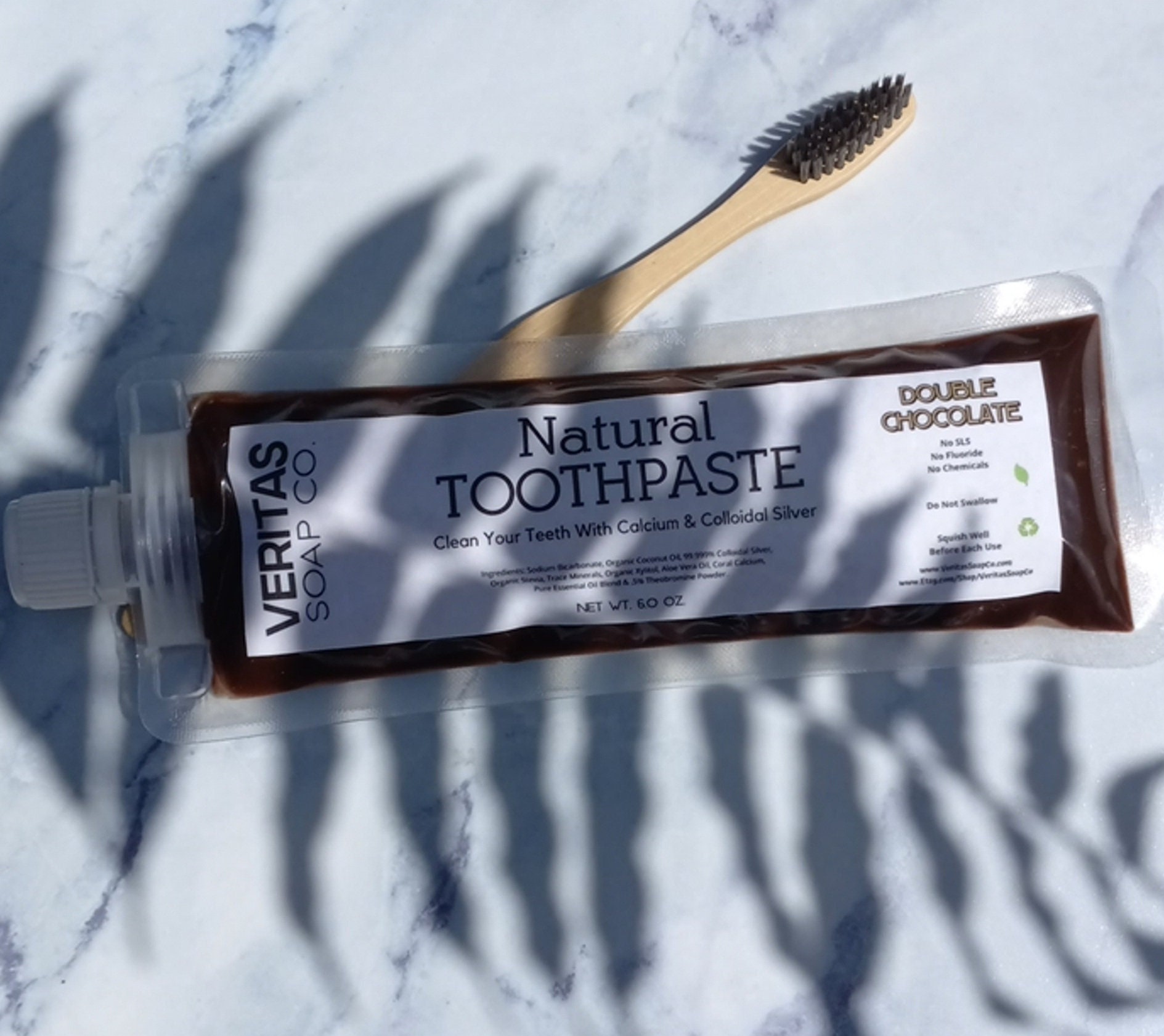 DOUBLE CHOCOLATE Toothpaste Clean Your Teeth with Colloidal Silver