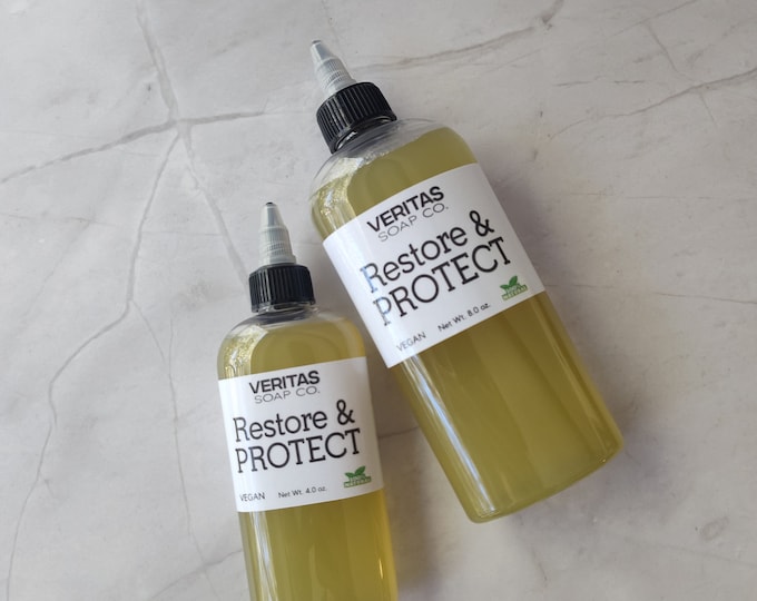 RESTORE & PROTECT  - Nourish your skin with Green Tea Extract, Organic Oils and Candelilla Wax - Vegan / Dry Skin / Dry Patches / Moisture